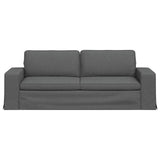 Sofa Dark Grey 222 x 80 x 82 cm Fabric - Top-Down View