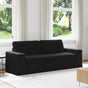Sofa Black 222 x 80 x 82 cm Fabric