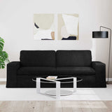 Sofa Black 222 x 80 x 82 cm Fabric