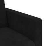 Sofa Black 158 x 78 x 80 cm Velvet - Close-Up Angle