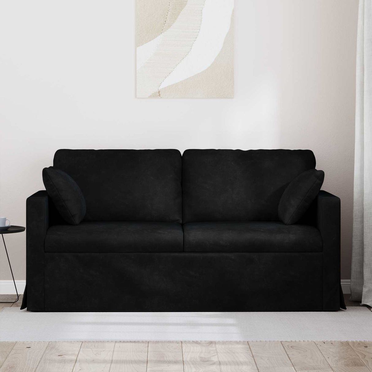 Sofa Black 158 x 78 x 80 cm Velvet