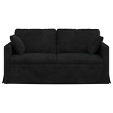 Sofa Black 158 x 78 x 80 cm Velvet - Top-Down View