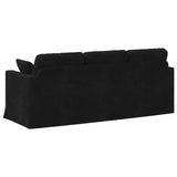 Sofa Black 198 x 78 x 80 cm Velvet