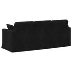 Sofa Black 198 x 78 x 80 cm Velvet