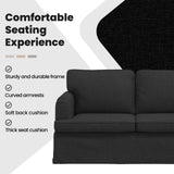 Sofa Black 162 x 80 x 85 cm Fabric