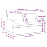 Sofa Black 162 x 80 x 85 cm Fabric