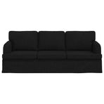 Sofa Black 201 x 80 x 85 cm Fabric