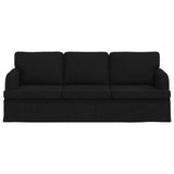 Sofa Black 201 x 80 x 85 cm Fabric - Top-Down View