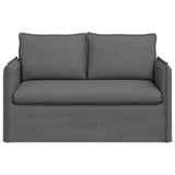 Sofa Dark Grey 136 x 82 x 85 cm Fabric