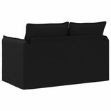 Sofa Black 136 x 82 x 85 cm Fabric - Rear View