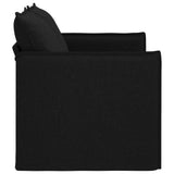 Sofa Black 136 x 82 x 85 cm Fabric