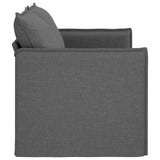 Sofa Dark Grey 156 x 82 x 85 cm Fabric - 45-Degree Angle