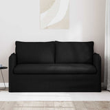 Sofa Black 156 x 82 x 85 cm Fabric - Side View