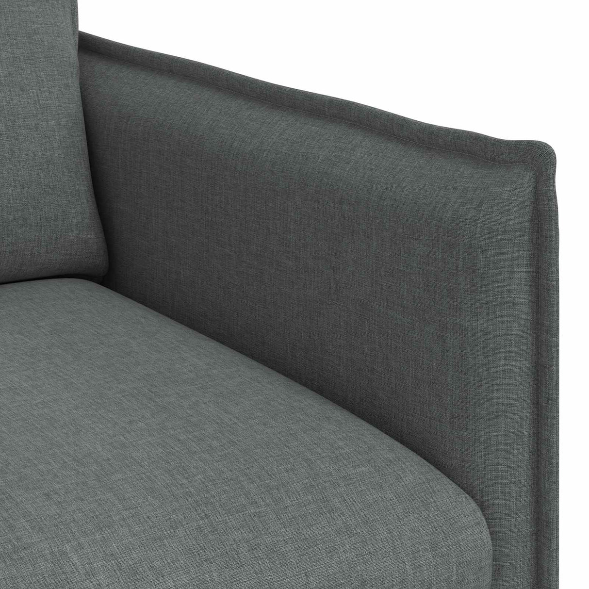 Sofa Dark Grey 196 x 82 x 85 cm Fabric