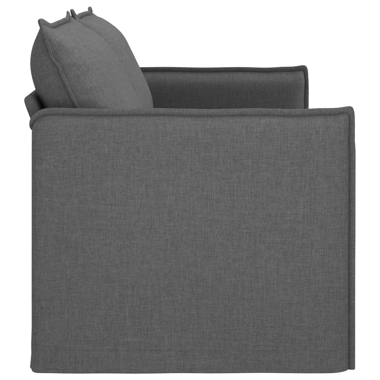 Sofa Dark Grey 196 x 82 x 85 cm Fabric