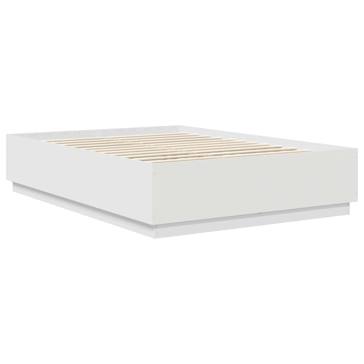 Bed Frame with Headboard White 150 x 200 cm Engineered Wood