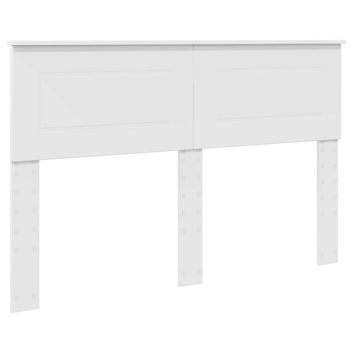 Bed Frame with Headboard White 150 x 200 cm Engineered Wood