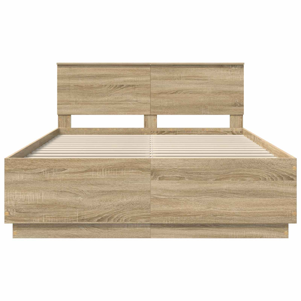Bed Frame Sonoma Oak 150 x 200 cm Engineered Wood
