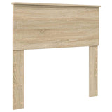 Bed Frame with Headboard Sonoma Oak 90 x 190 cm Engineered Wood