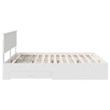 Bed Frame with Headboard White 180 x 200 cm Engineered Wood - Extra Image