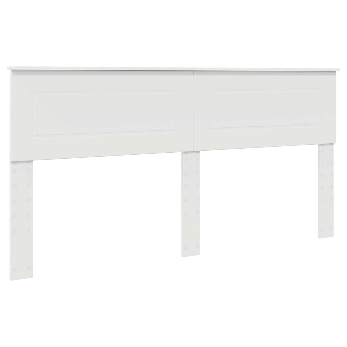 Bed Frame with Shelf Manual White 180 x 200 cm Engineered Wood