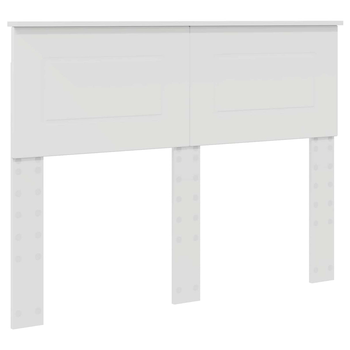 Bed Frame with Shelf Manual White 135 x 190 cm Engineered Wood