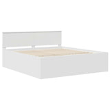 Bed Frame with Headboard White 180 x 200 cm Engineered Wood