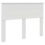 Bed Frame with Headboard White 135 x 190 cm Engineered Wood
