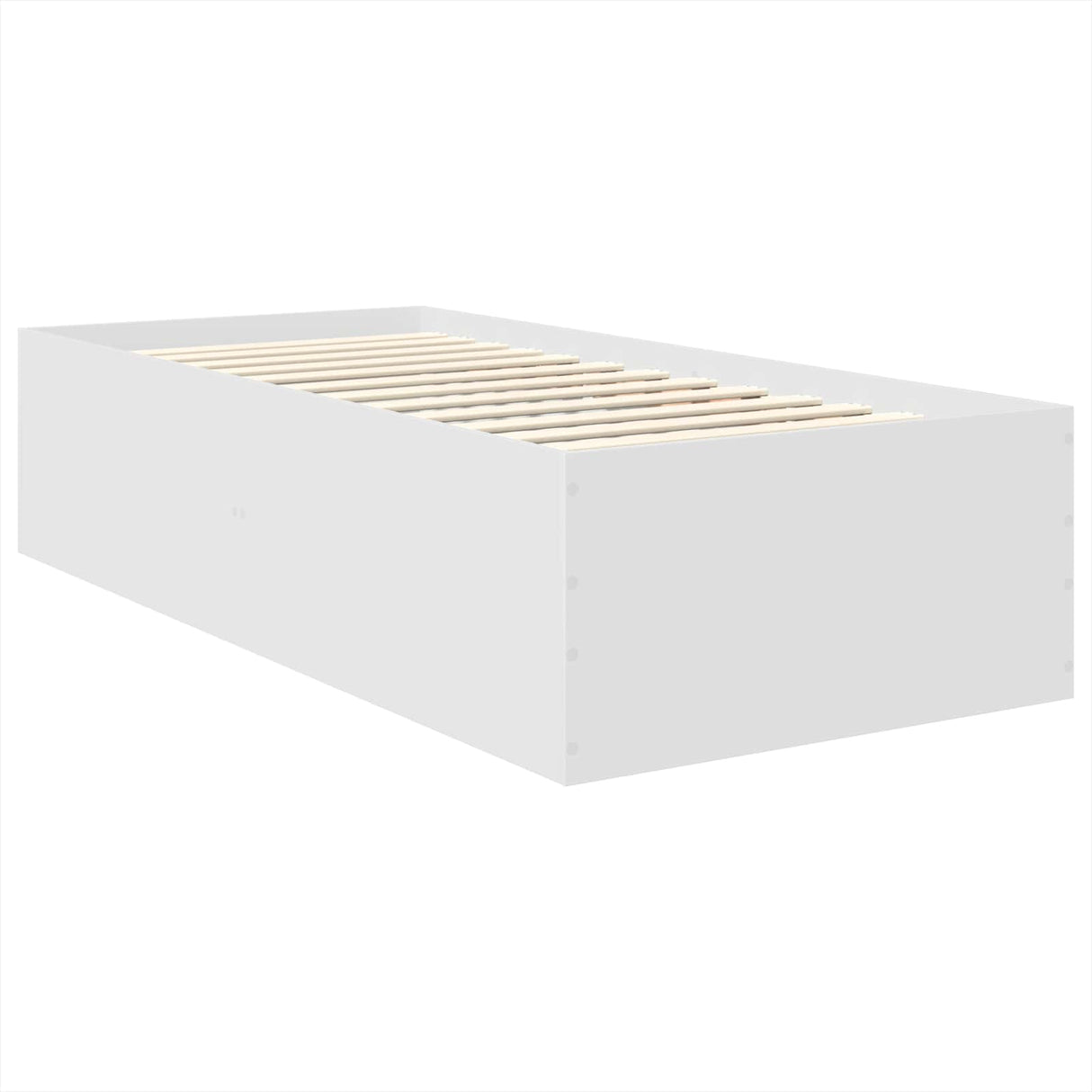 Bed Frame with Headboard White 90 x 190 cm Engineered Wood