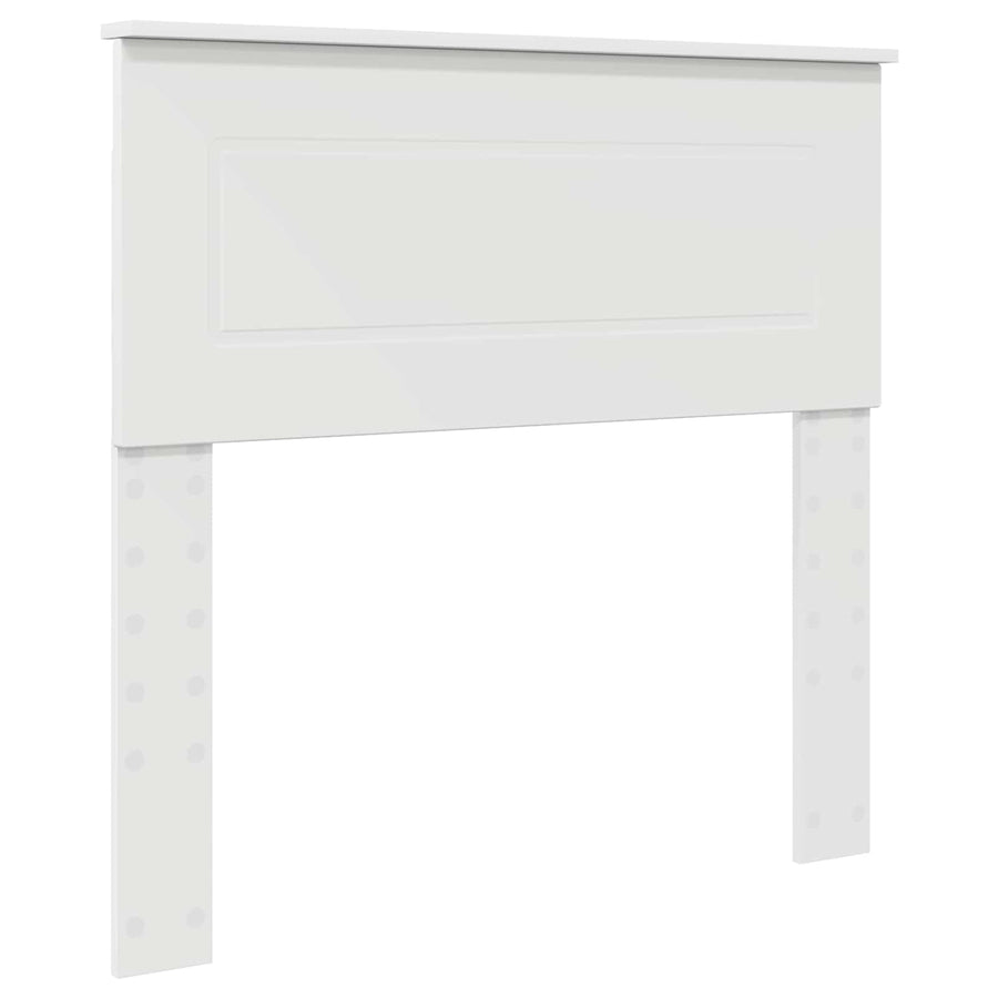 Bed Frame with Headboard White 90 x 190 cm Engineered Wood