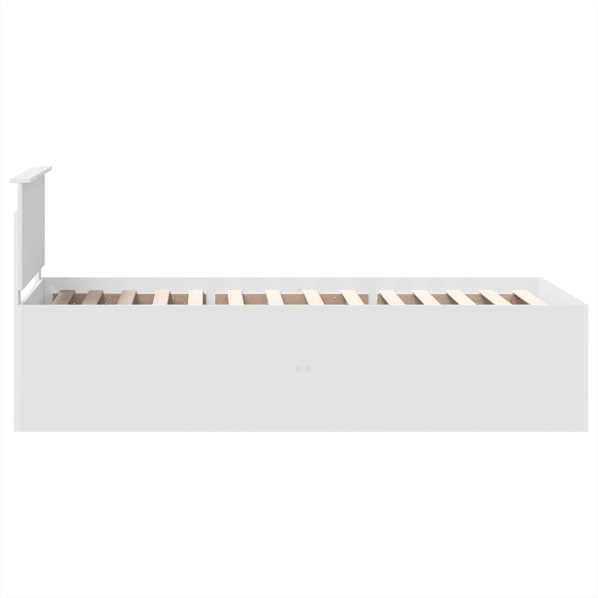 Bed Frame with Headboard White 90 x 190 cm Engineered Wood