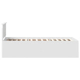 Bed Frame with Headboard White 90 x 190 cm Engineered Wood