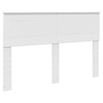 Bed Frame with Headboard White 150 x 200 cm Engineered Wood