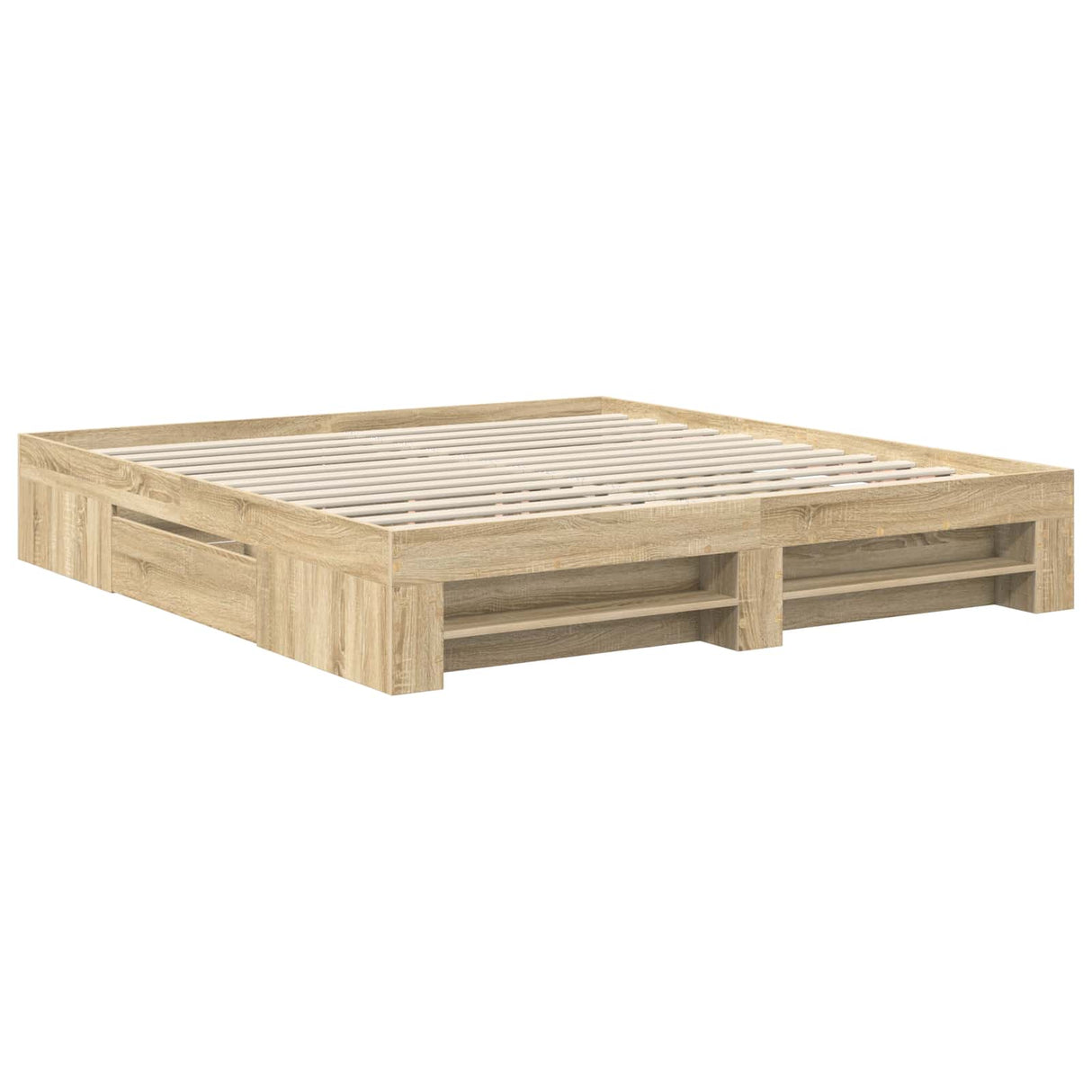 Bed Frame Sonoma Oak 180 x 200 cm Engineered Wood