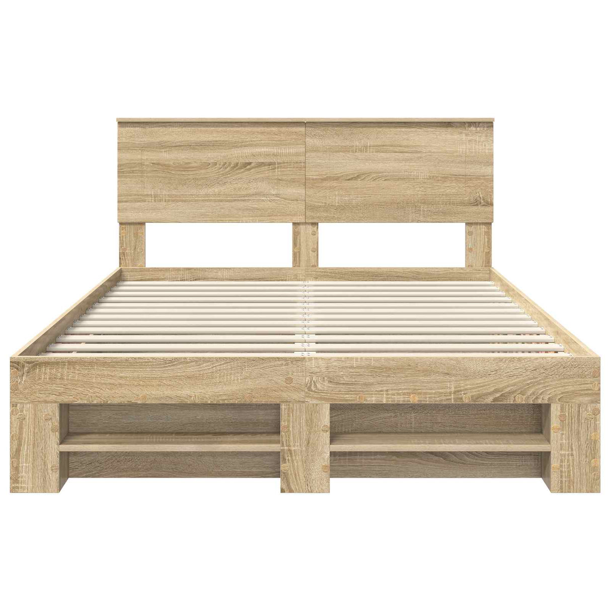 Bed Frame Sonoma Oak 150 x 200 cm Engineered Wood