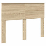 Bed Frame Sonoma Oak 137 x 203 cm Engineered Wood