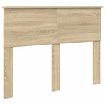 Bed Frame Sonoma Oak 135 x 190 cm Engineered Wood