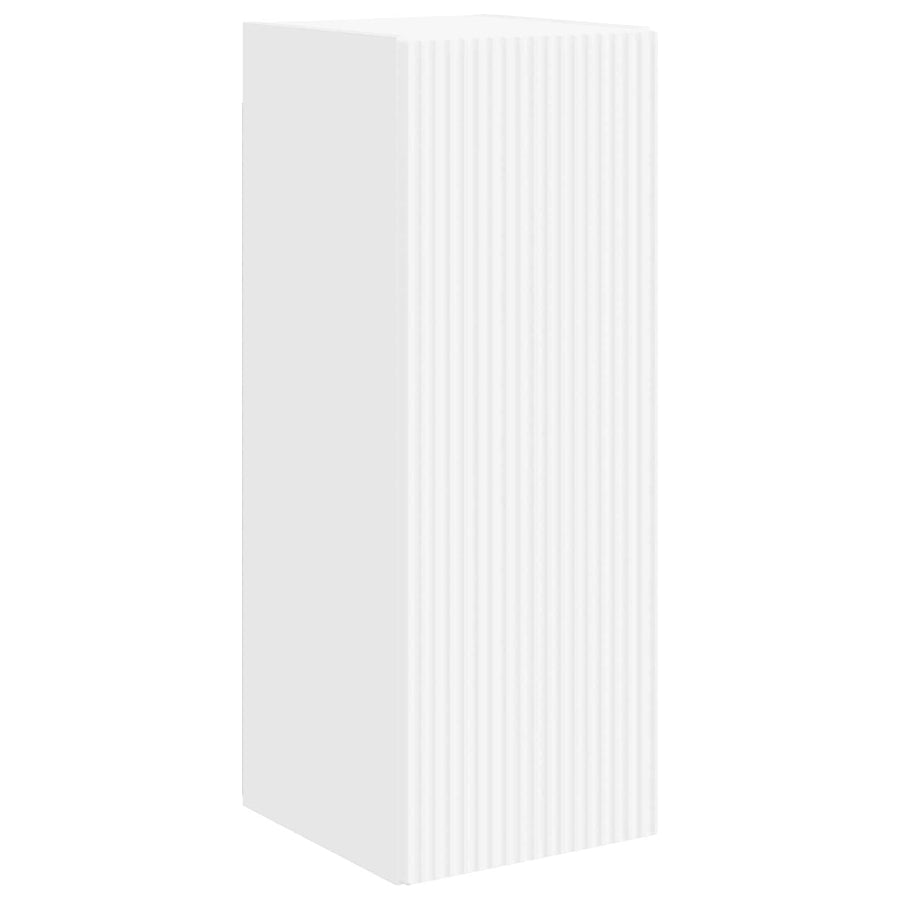 TV Wall Cabinet Set 4 pcs White Engineered Wood