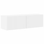 TV Wall Cabinet Set 4 pcs White Engineered Wood