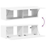 TV Wall Cabinet Set 4 pcs White Engineered Wood - Extra Image