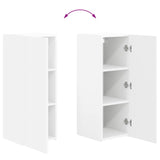 TV Cabinet Set 2 pcs White Engineered Wood - Extra Image