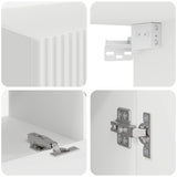 TV Cabinet Set 6 pcs White Engineered Wood - Extra Image