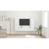TV Cabinet Set 6 pcs White Engineered Wood - Extra Image