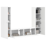 TV Cabinet Set 6 pcs 31 x 30 x 60 cm White