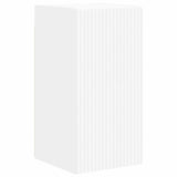 TV Cabinet Set 6 pcs White Engineered Wood - Rear View