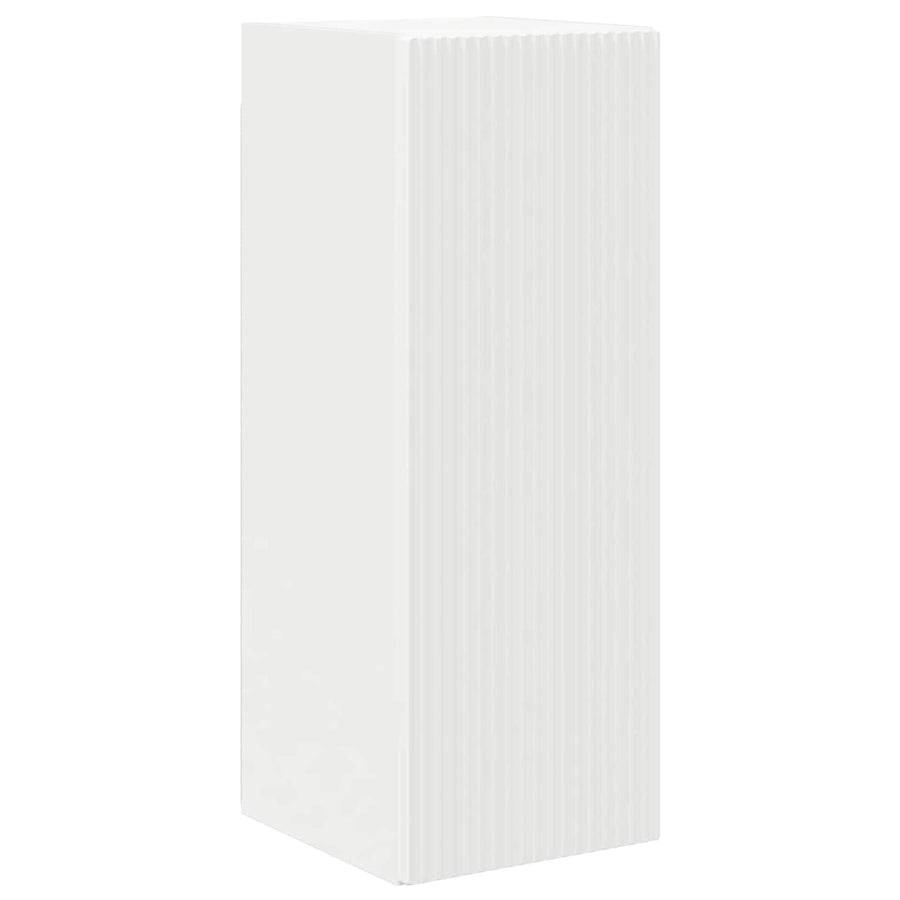 TV Cabinet Set 8 pcs White Engineered Wood