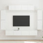 TV Cabinet 8 pcs White