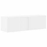 TV Cabinet 8 pcs White - 45-Degree Angle