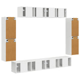 TV Cabinet 8 pcs White - Extra Image