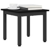 Coffee Table Black Oak 40 x 40 x 36 cm Engineered Wood - Side View
